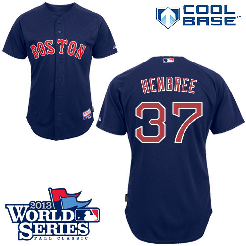Heath Hembree #37 mlb Jersey-Boston Red Sox Women's Authentic Alternate Navy Cool Base Baseball Jersey